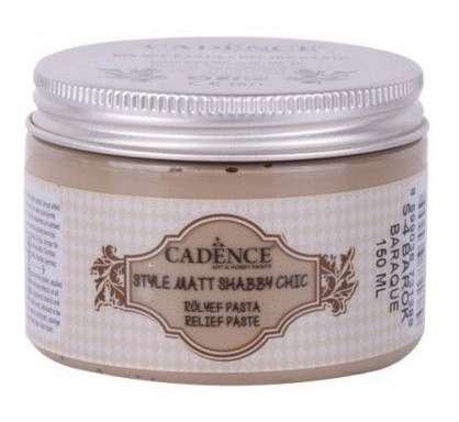 Pasta Relieve Shabby Chic S4 Beige Barroco - Cadence (150ml)