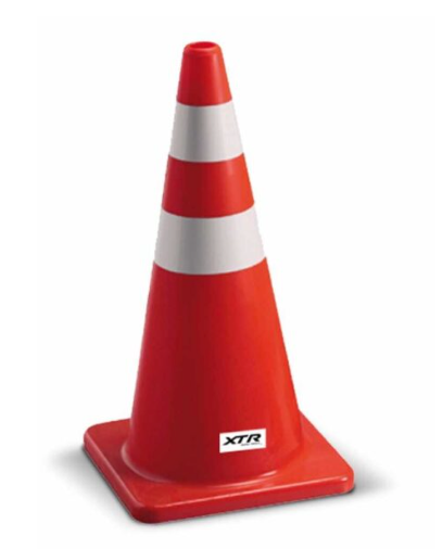 Cono Reflectante Xtr Doble Cinta Base pesada 28 Pulgadas