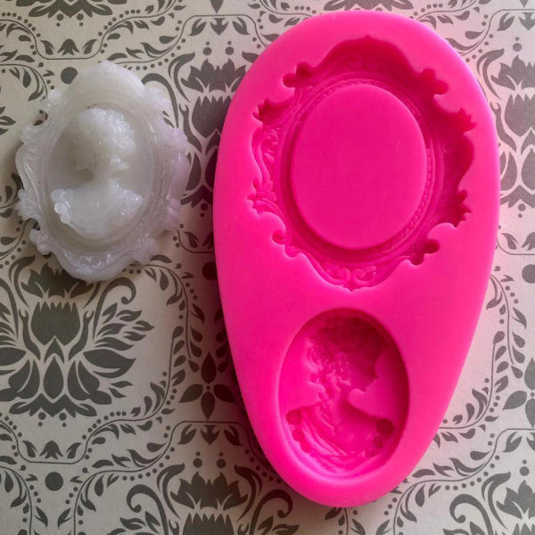 Molde Silicona - Marco Y Rostro Mujer (8.9 Cm)