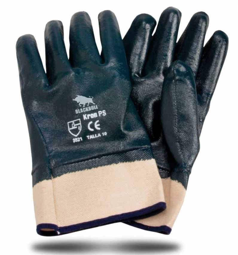 Guante Kron Seguridad Black Bull Azul