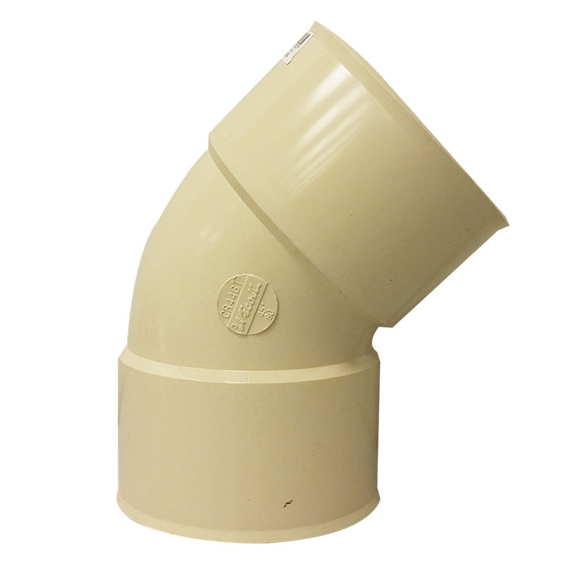 P25 Blanco Codo 45° H-H