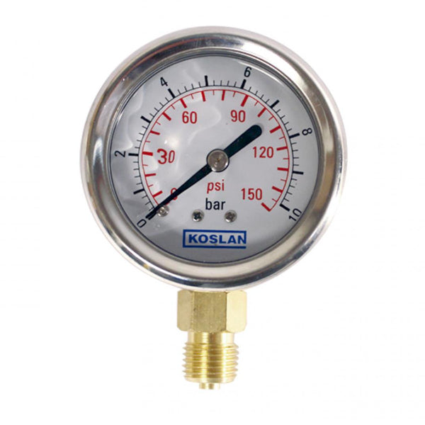 Manometro Glicerina 0-10 Bar 63mm Radial