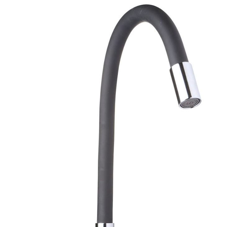 Cuello Flexible Negro para Grifería 50 cm (Hoffens)