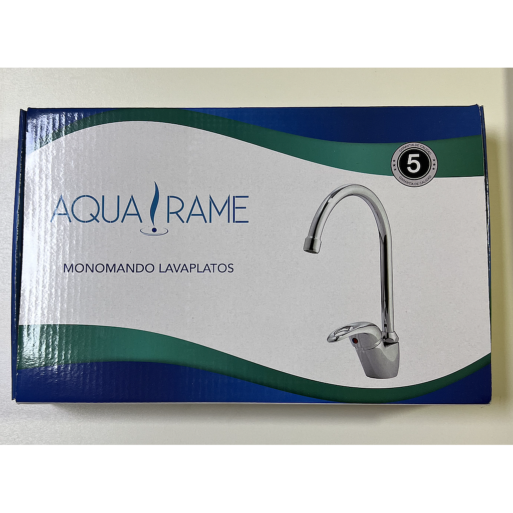 Llave Monomando Lavaplato Vertical Aqua Rame