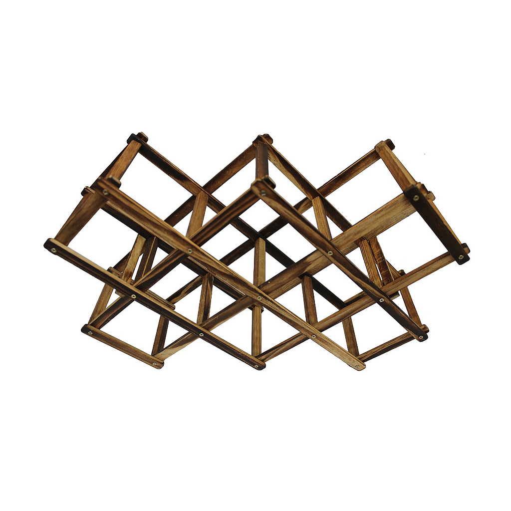 Rack Vino Madera Plegable Wayu