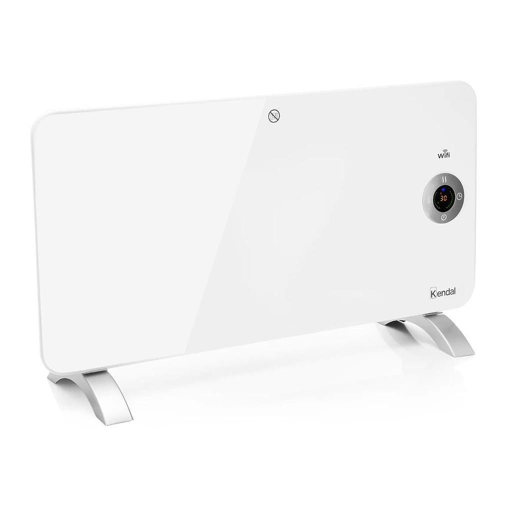 Estufa Panel Convector Electrico Wifi Blanco Kendal Kpn-1500al