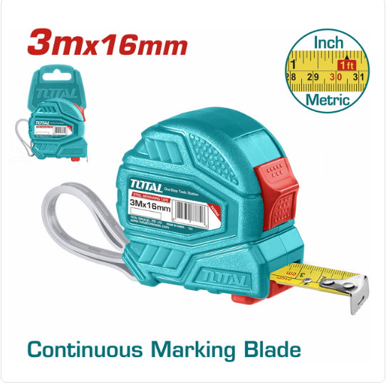 Cinta Metrica de Acero 3mx16mm TMT126331