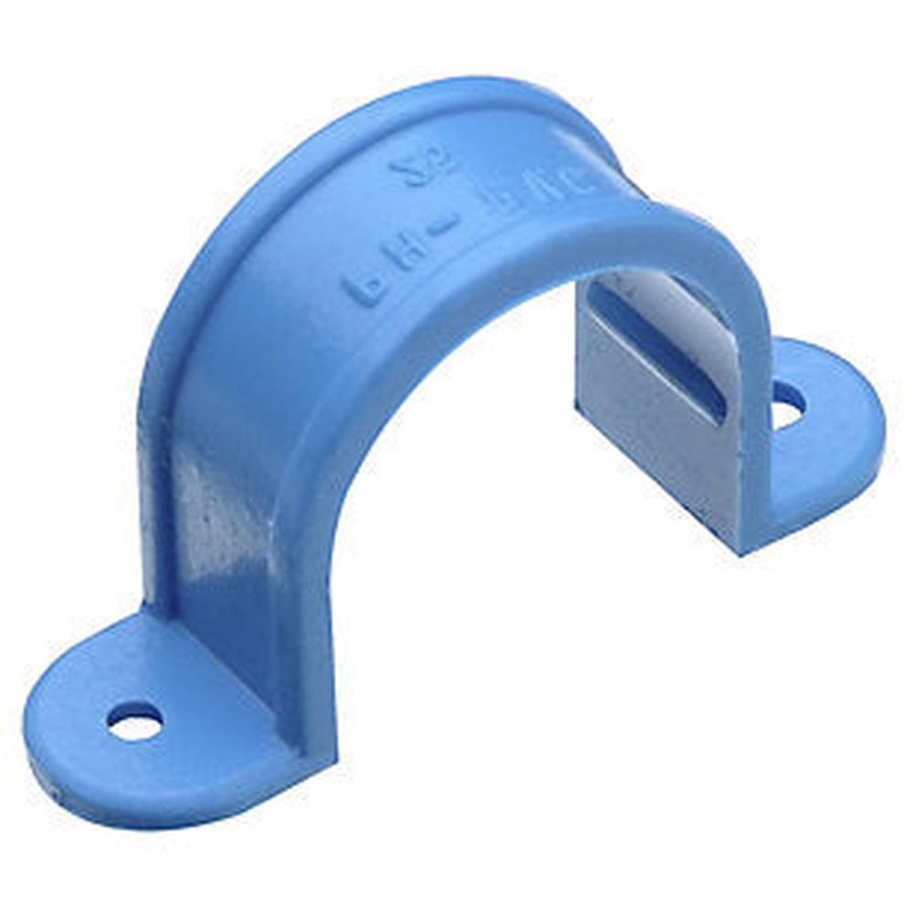 Abrazadera Pvc P 20 Mm (Celeste-Hoffens)