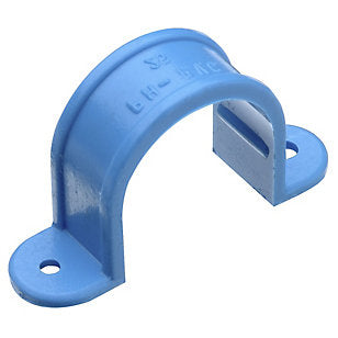 Abrazadera Pvc P 25 Mm (Celeste-Hoffens)