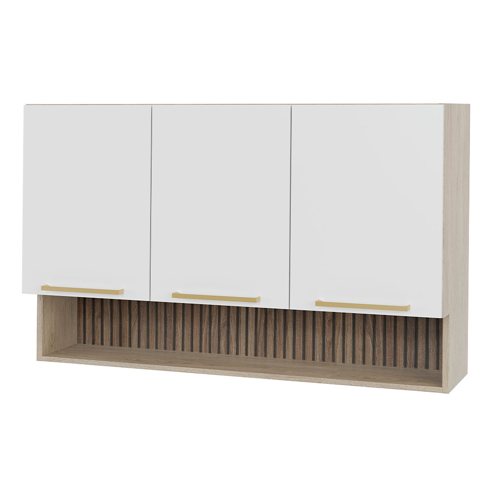 Mueble Mural Con Nicho 1200x800x305m 3P Blanco