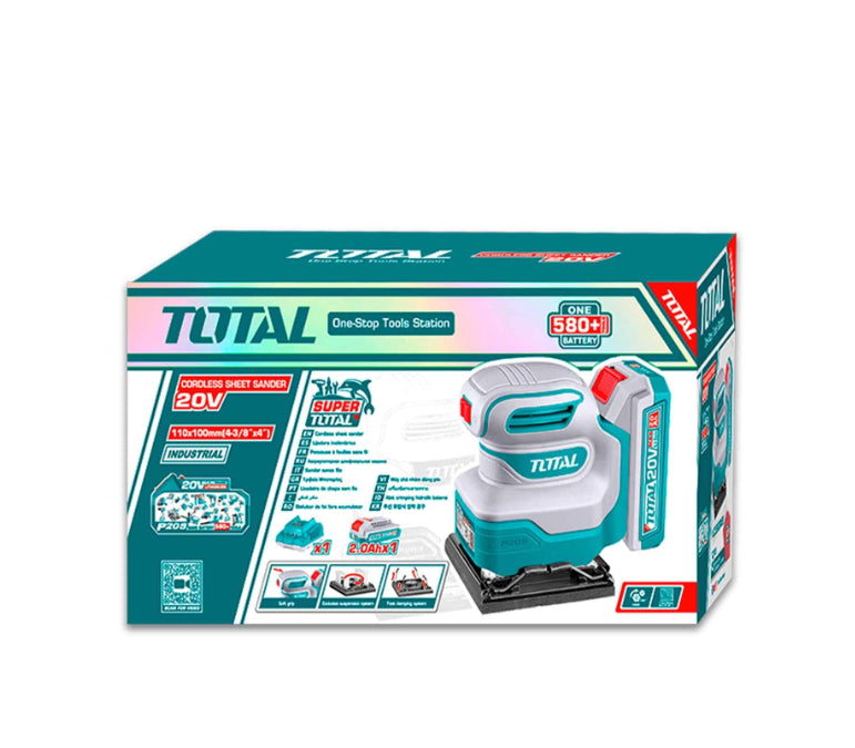 Lijadora Orbital Inalambrica Delta 20V +Bat+Carg+Acce TPSLI20141-7