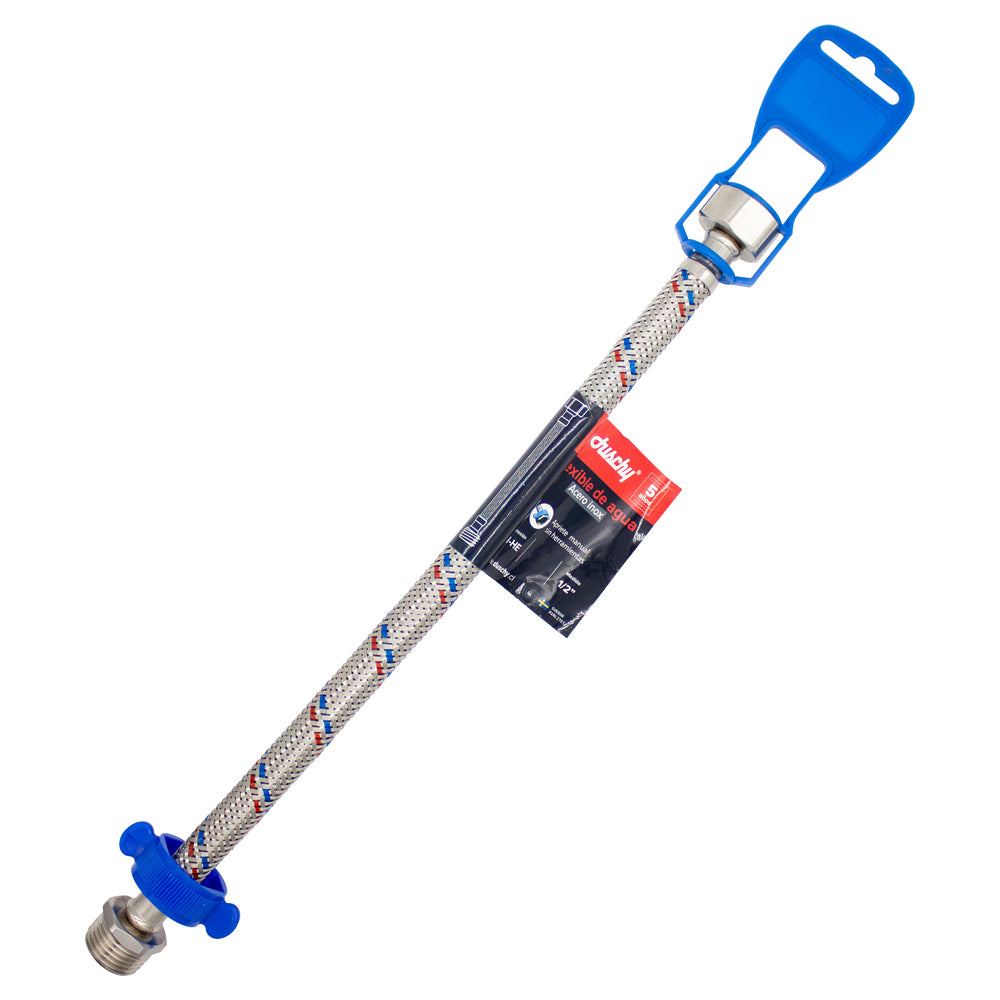 Flexible de Agua Hi-He 1/2" 30cm Acero Inox