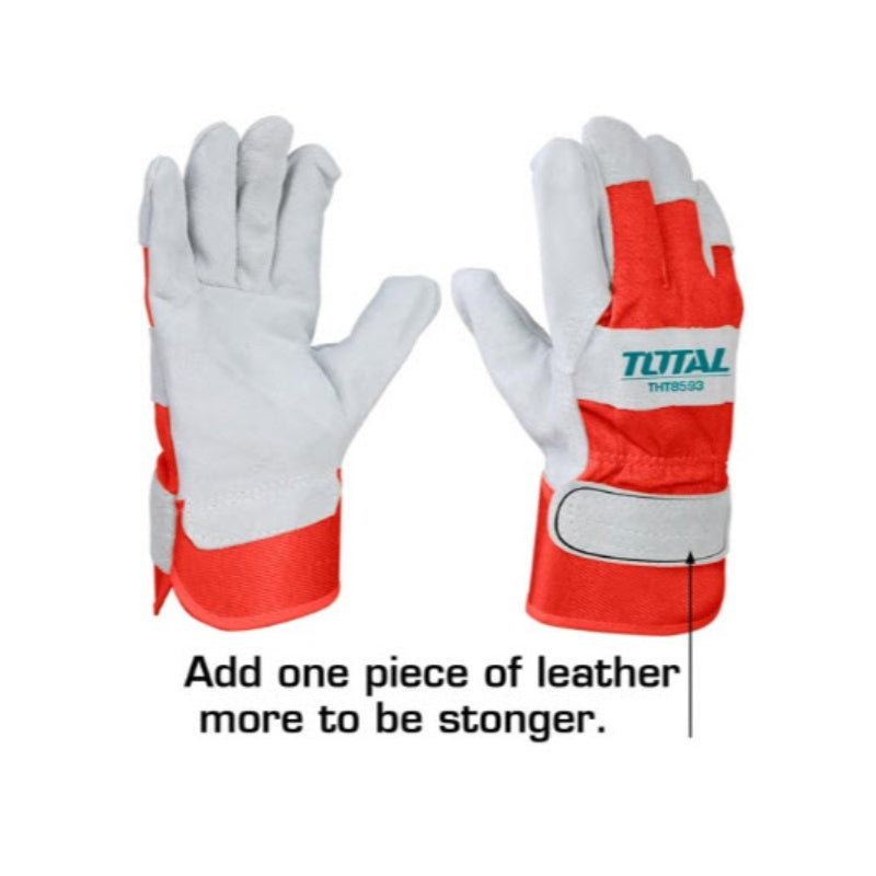 Guantes Descarne Corto Medio Forro 10.5'' Cuero De Vaca
