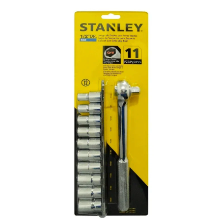 Juego de Dados M1/2" 11 pza (10-19mm) Blister Stanley - 86-734