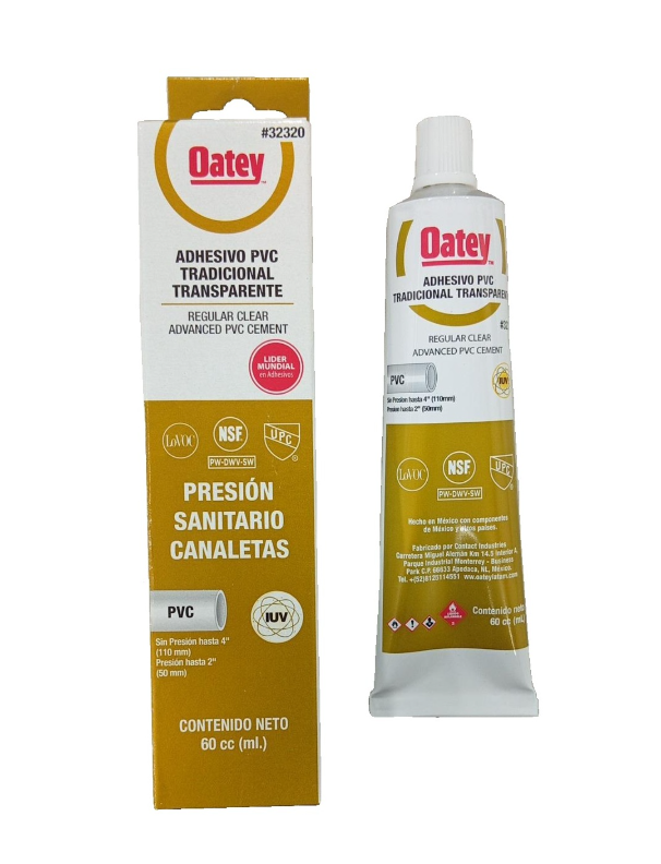 Adhesivo Pvc Tradicional - Pomo 60ml Oatey