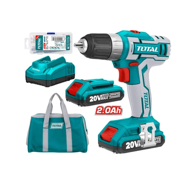 Taladro Atornillador Inalambrico 20v 10mm - Total