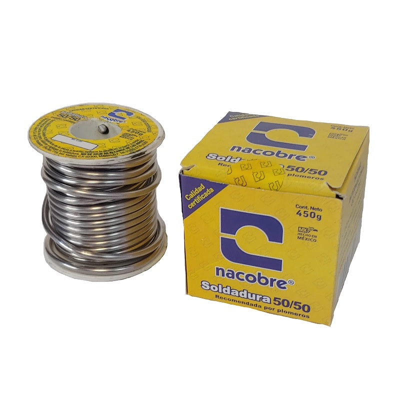 Carrete De Soldadura 50% Estaño 450 Gr Nacobre