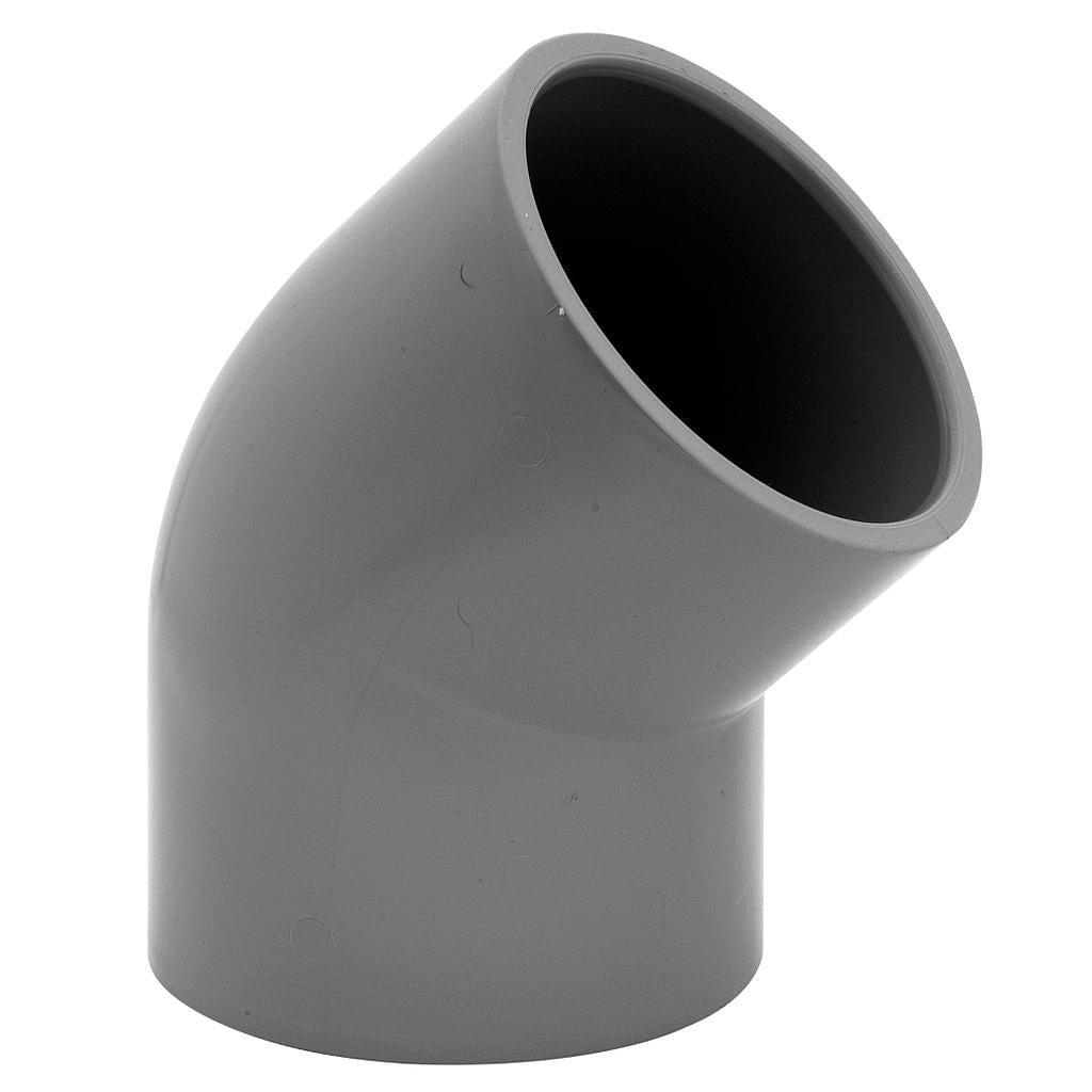 Codo Presión 160x45 C/Cem (Gris - Vinilit)