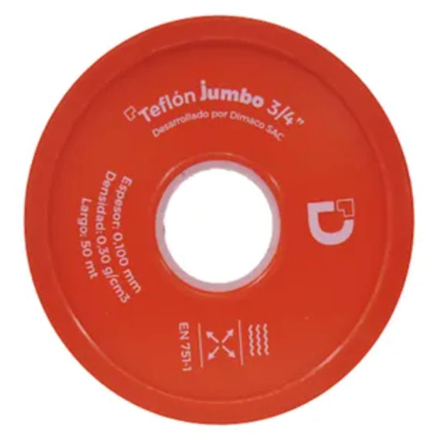 Teflon Jumbo 3/4 (50 Mts) Dimaflow