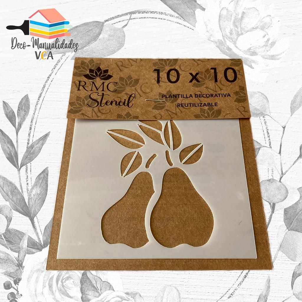 Stencil Peras (10x10 Cm) - Rmc
