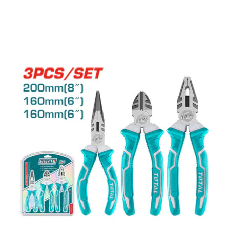 Set De 3 Alicates Universal 8"/6"/6" THT1K0301