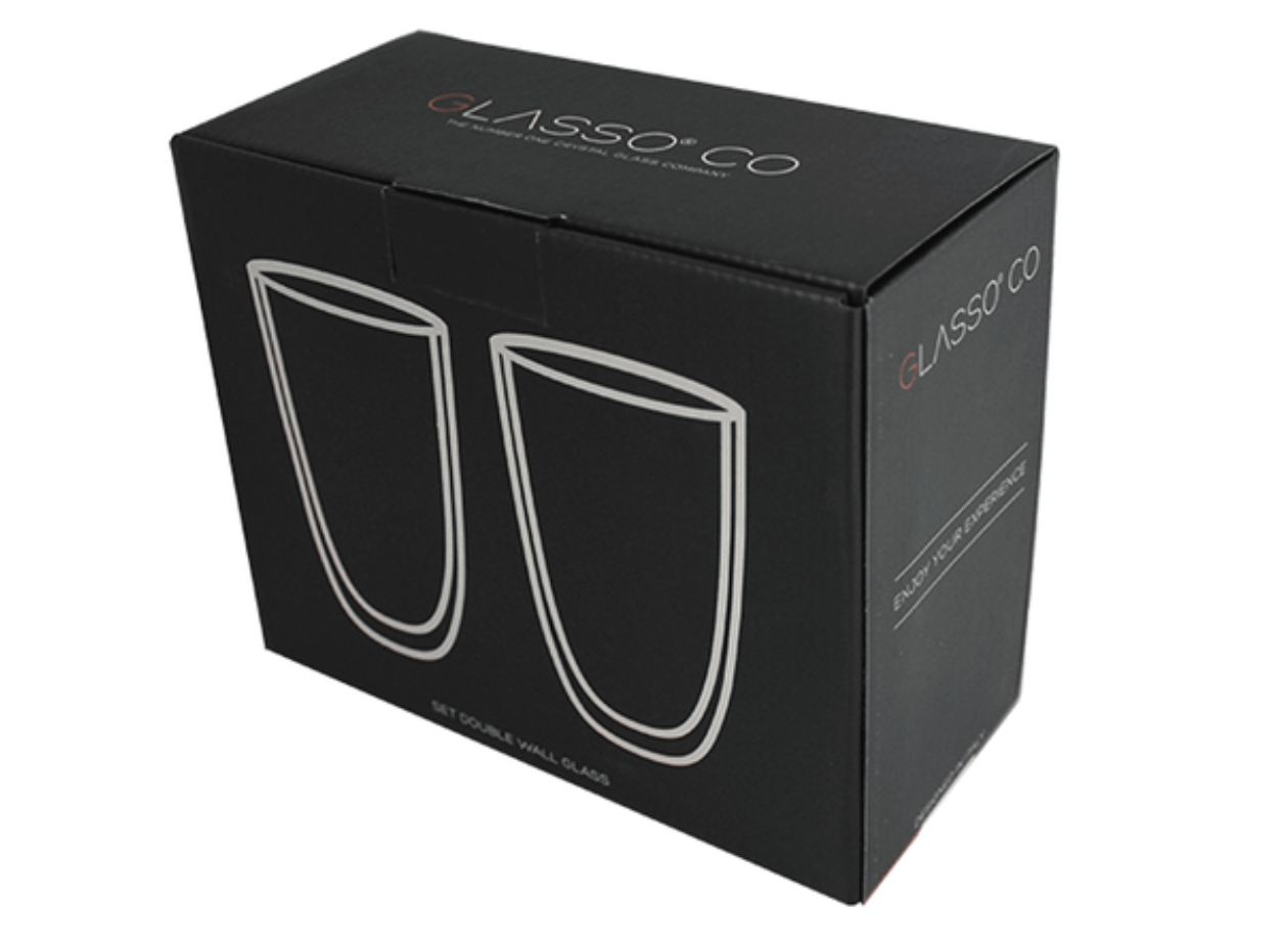 Set 2 Vasos Latte 473 Ml Glasso
