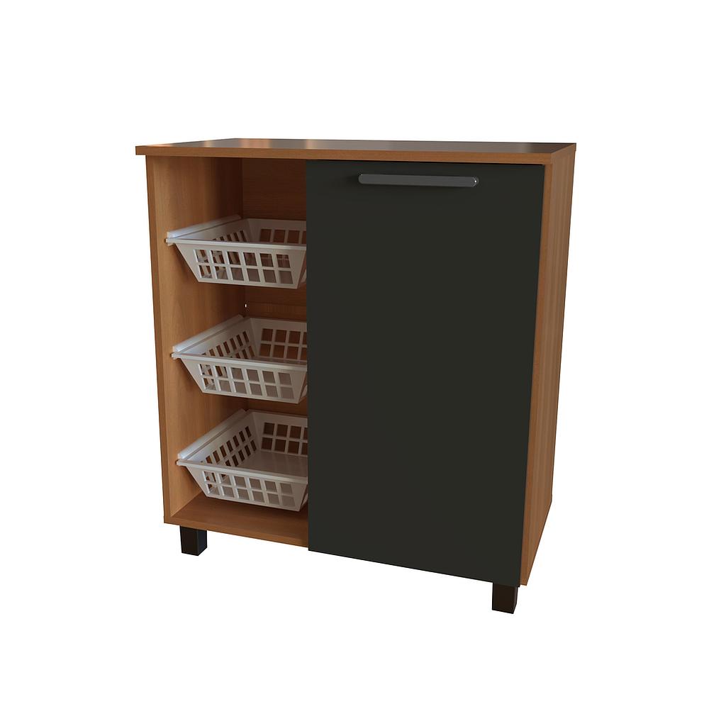 Multiuso 680mm con frutero y 1 Puerta Grafito 680x770x38