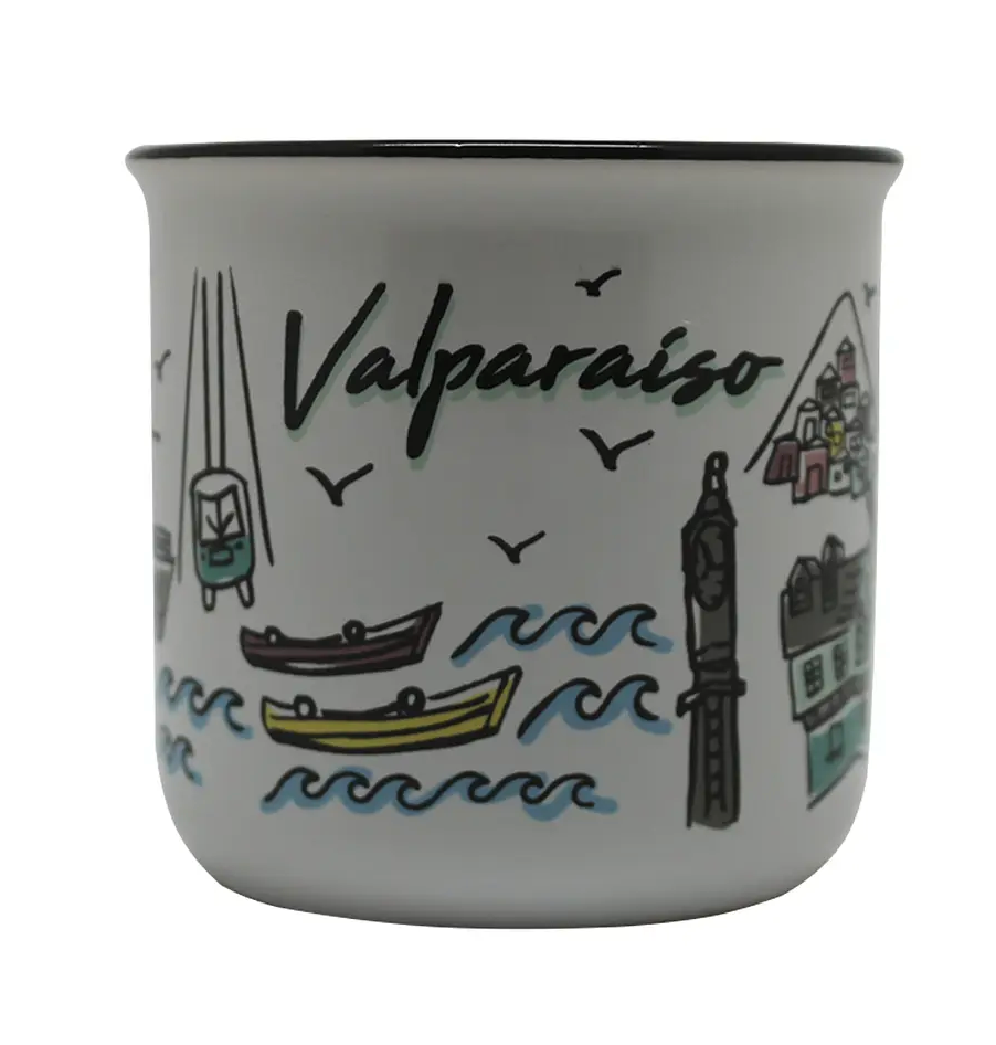 Tazon 12 Oz Vintage Chile Collection C/Caja Glasso