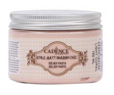 Pasta Relieve Shabby Chic Sr06 Light Coral - Cadence (150ml)