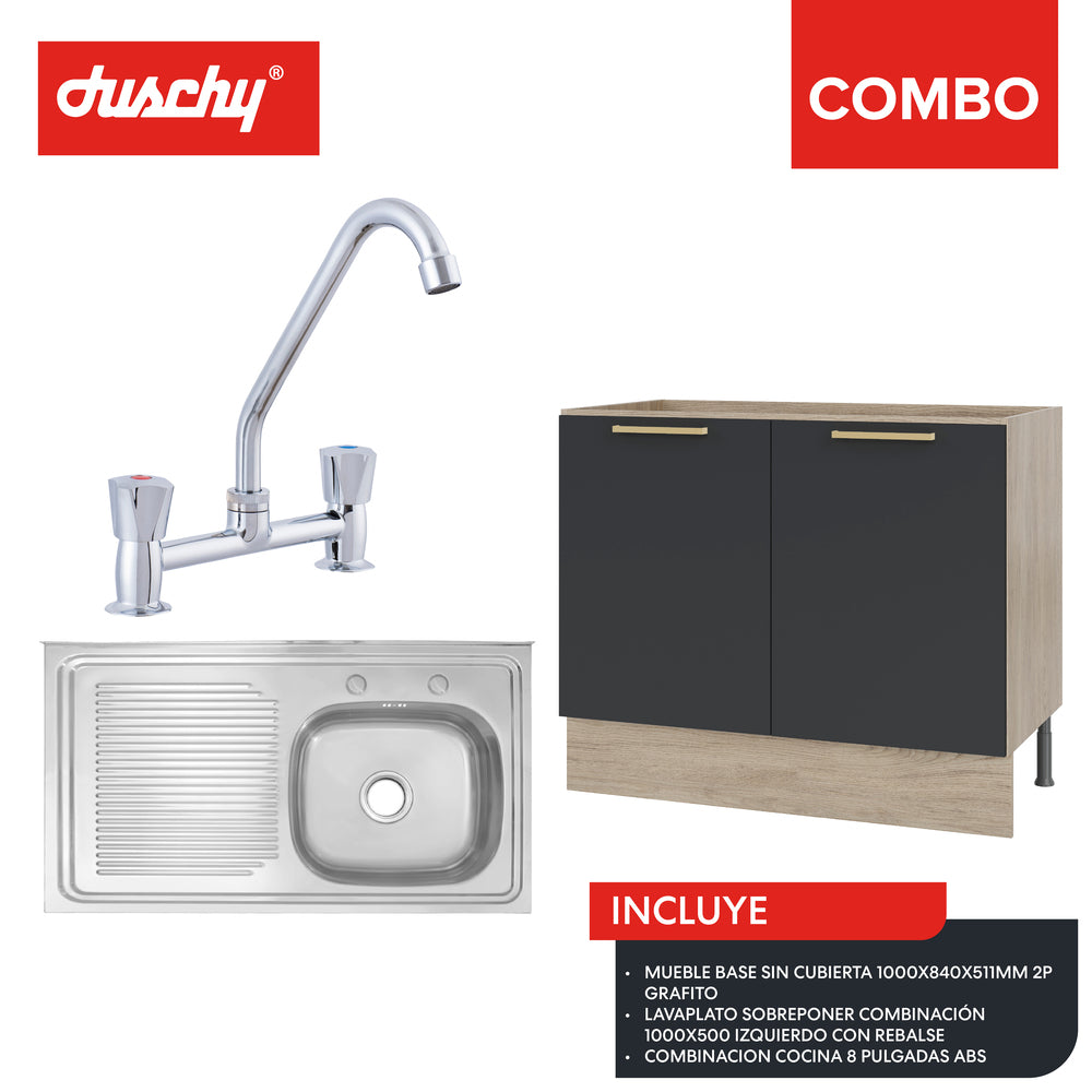 Combo Cocina Grafito Izquierdo 1000x840x511