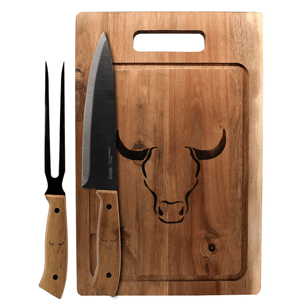 Set Tabla Cuchillo Tenedor PRM Wayu