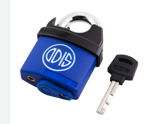 Candado Odis Off Road 50 - 50mm. llave de Disco Rotatoria