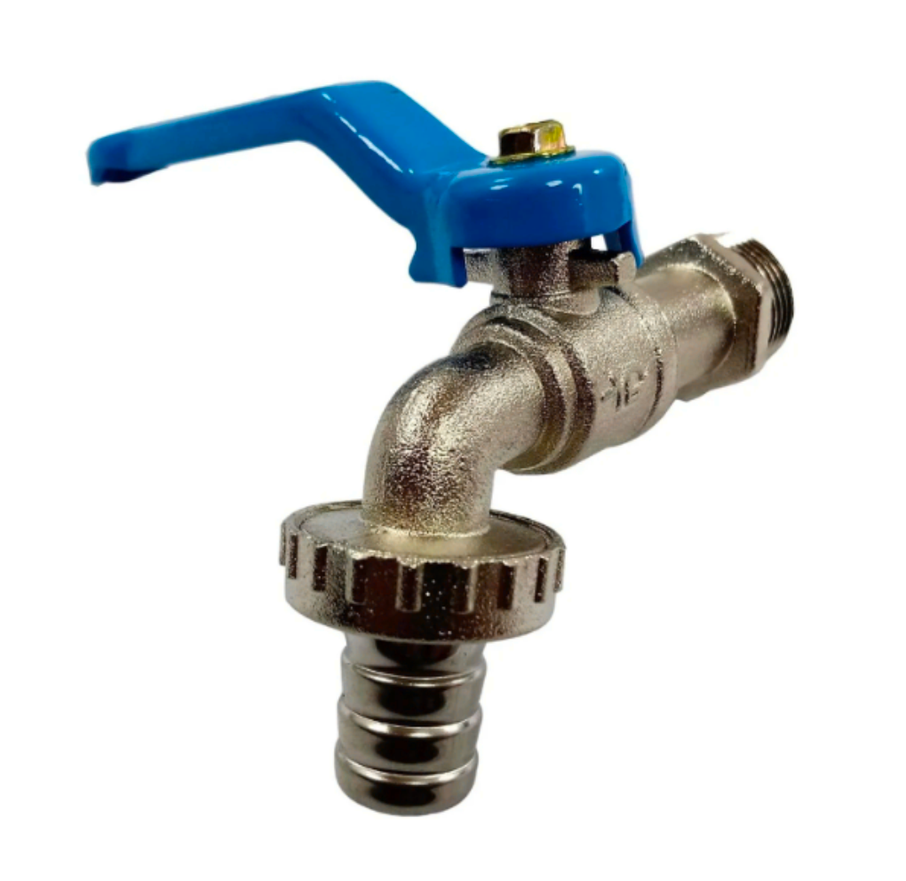 Llave Bola Jardin 1/2 Azul - Hoffens