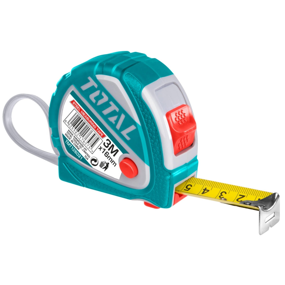 Cinta Metrica / Huincha De Medir / Flexometro De Acero 3mx16mm - Total