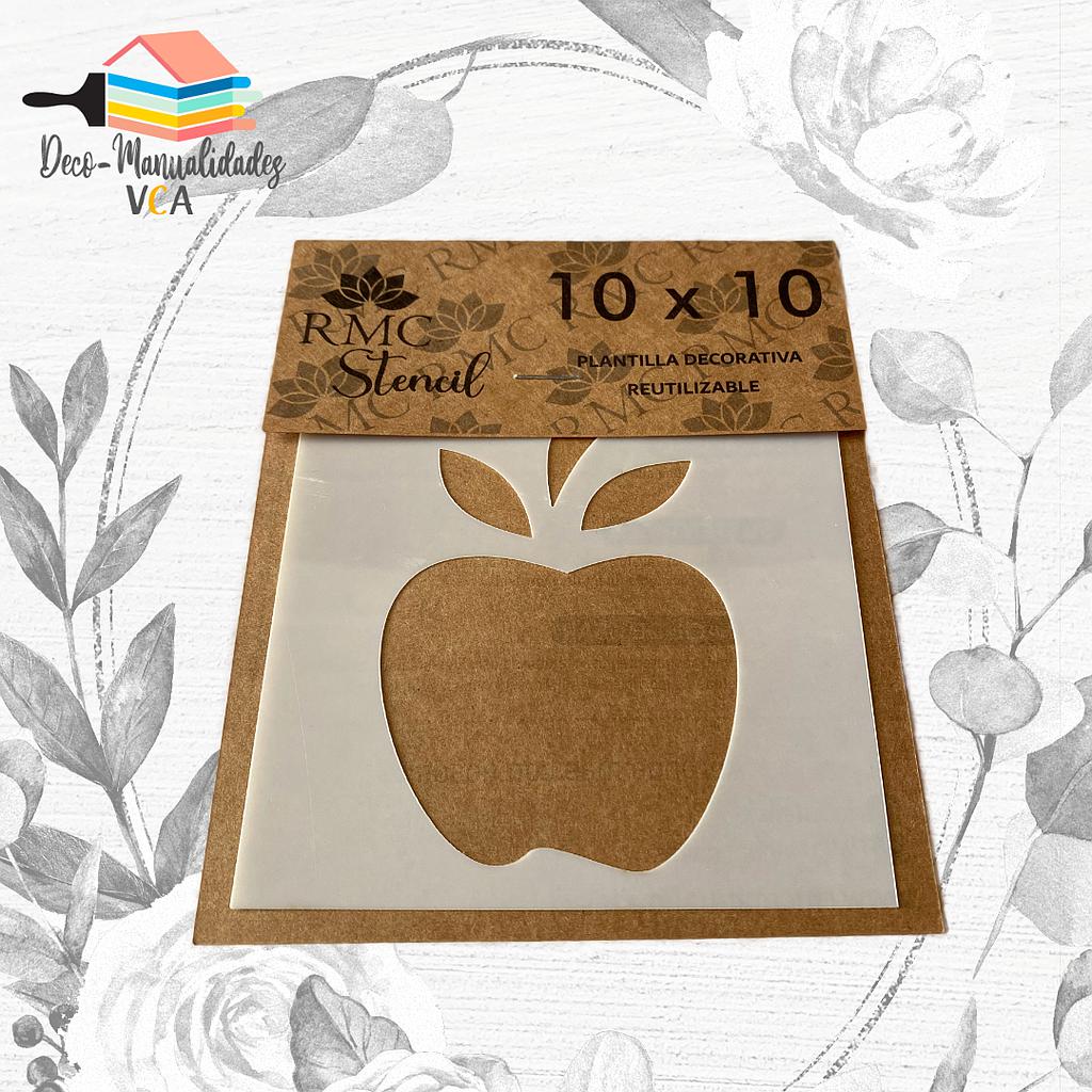 Stencil Manzana (10x10 Cm) - Rmc
