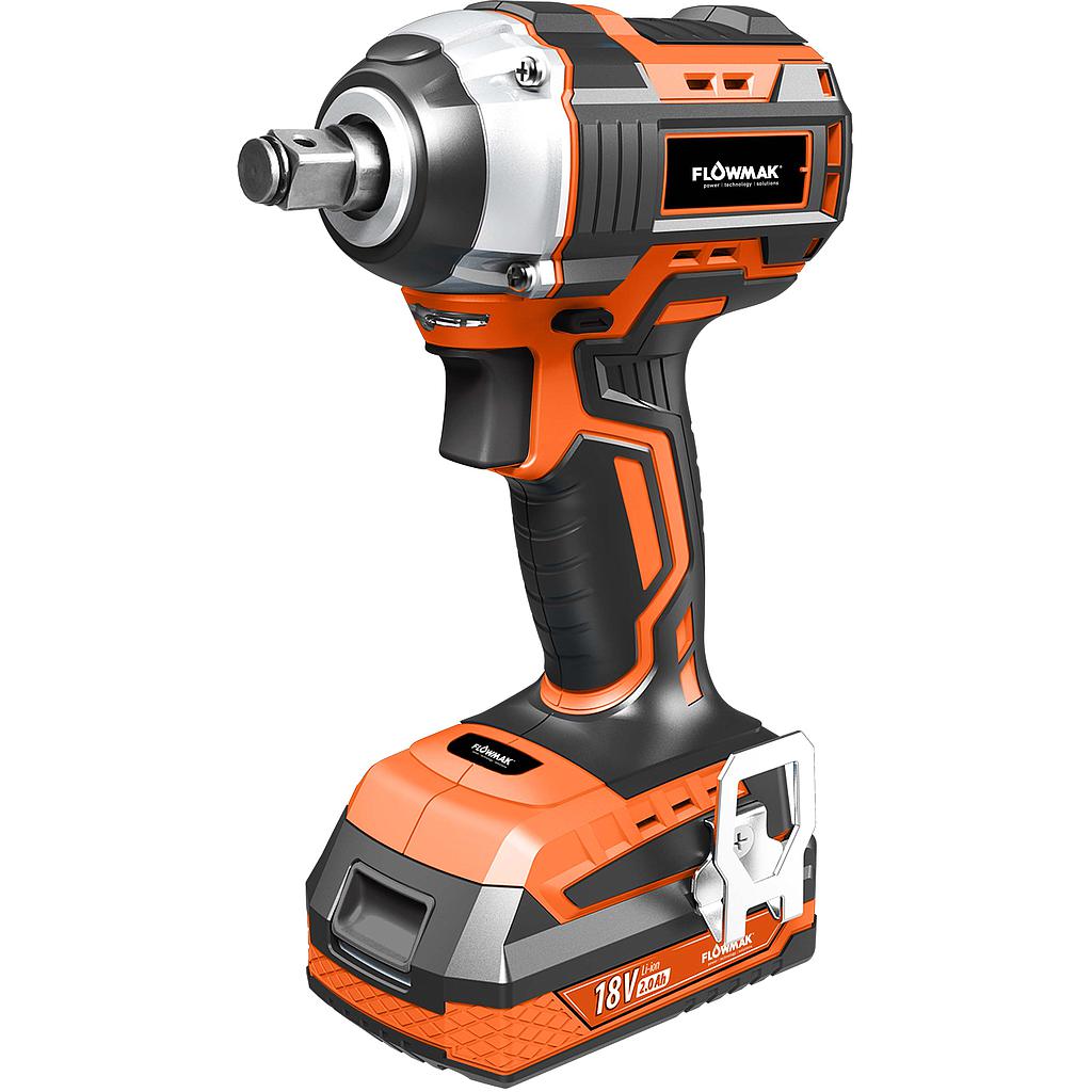 Atornillador De Impacto 1/4 18v + 1 Bateria 2ah - Flowmak