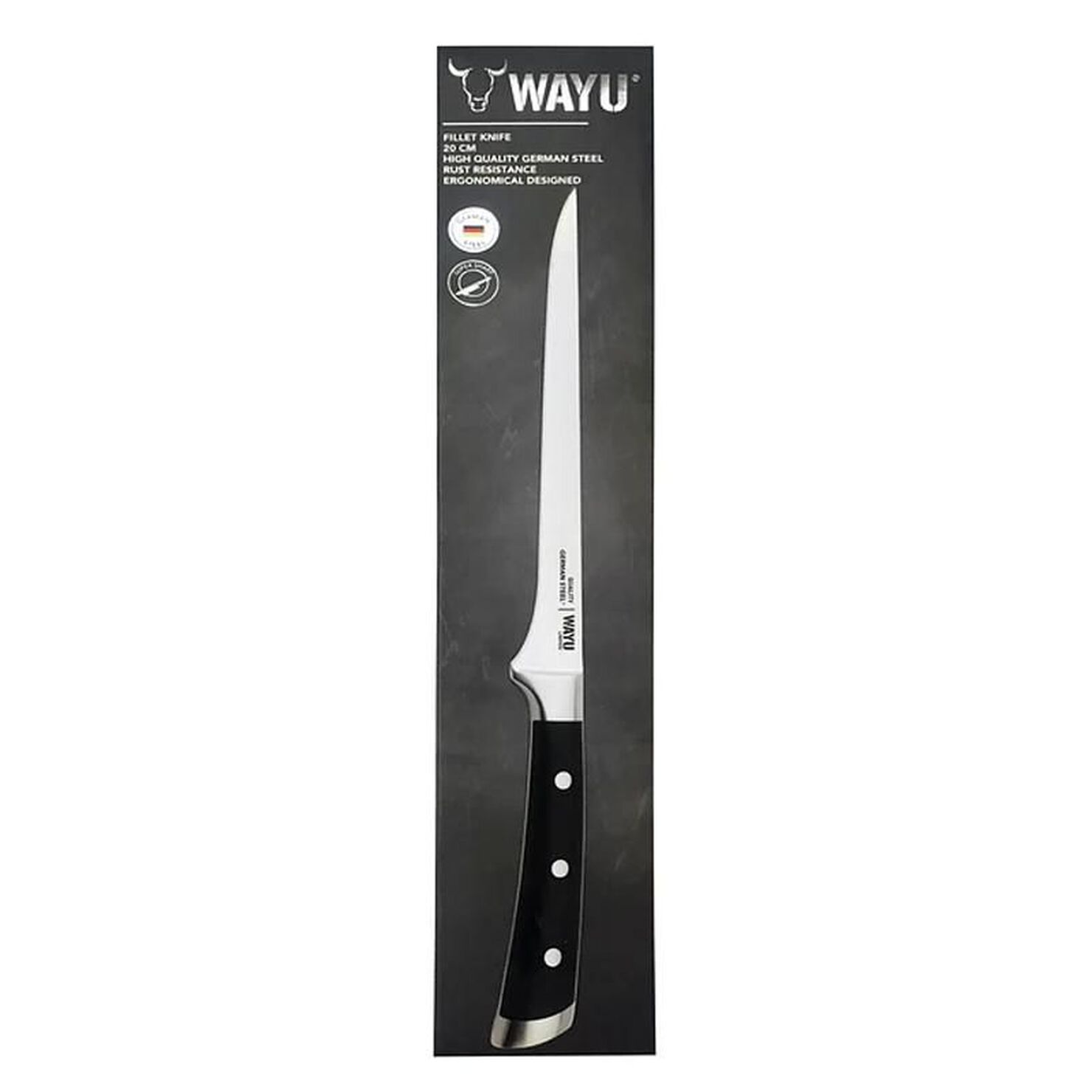 CUCHILLO FILETERO WAYU 20 CM/WAYU FILLET KNIFE 8&quot;